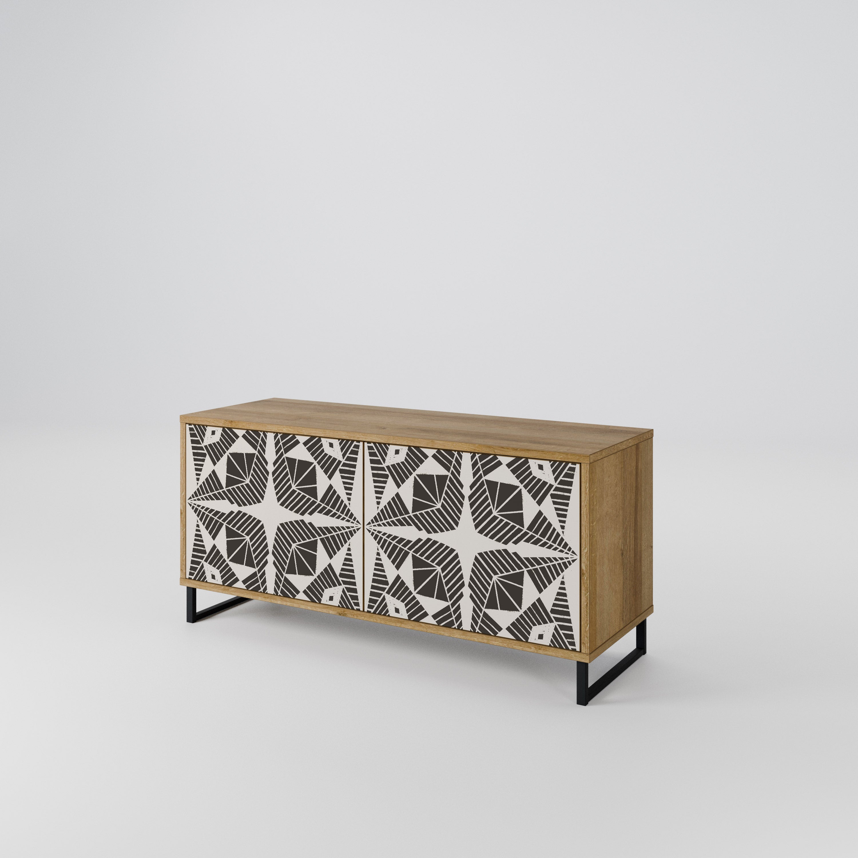 MONOCHROME NEXUS Mueble de TV Compacto de 2 puertas