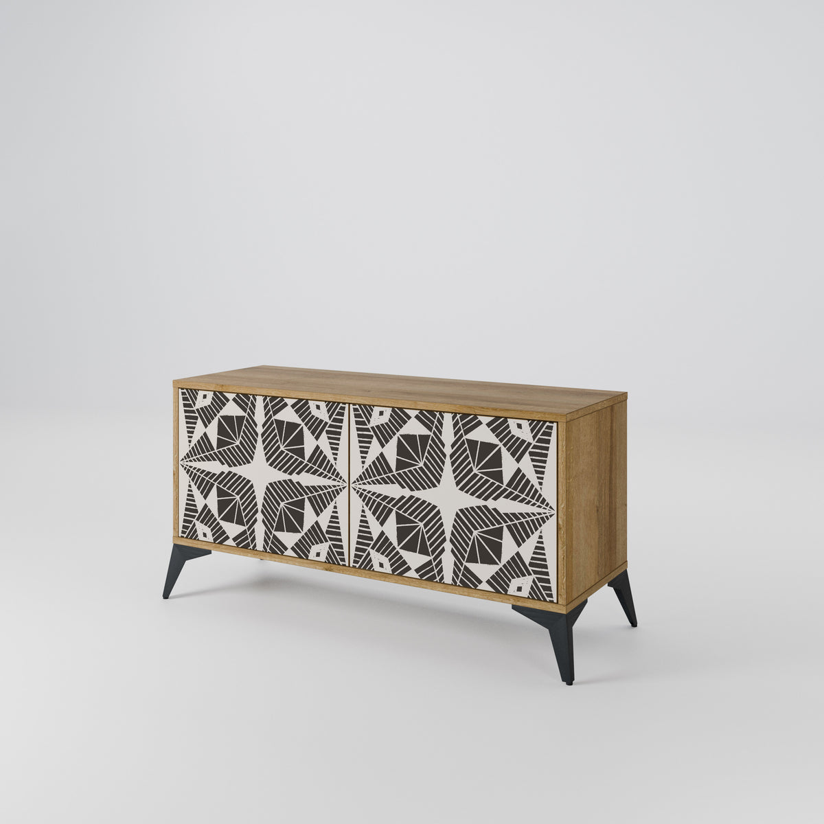 MONOCHROME NEXUS Mueble de TV Compacto de 2 puertas