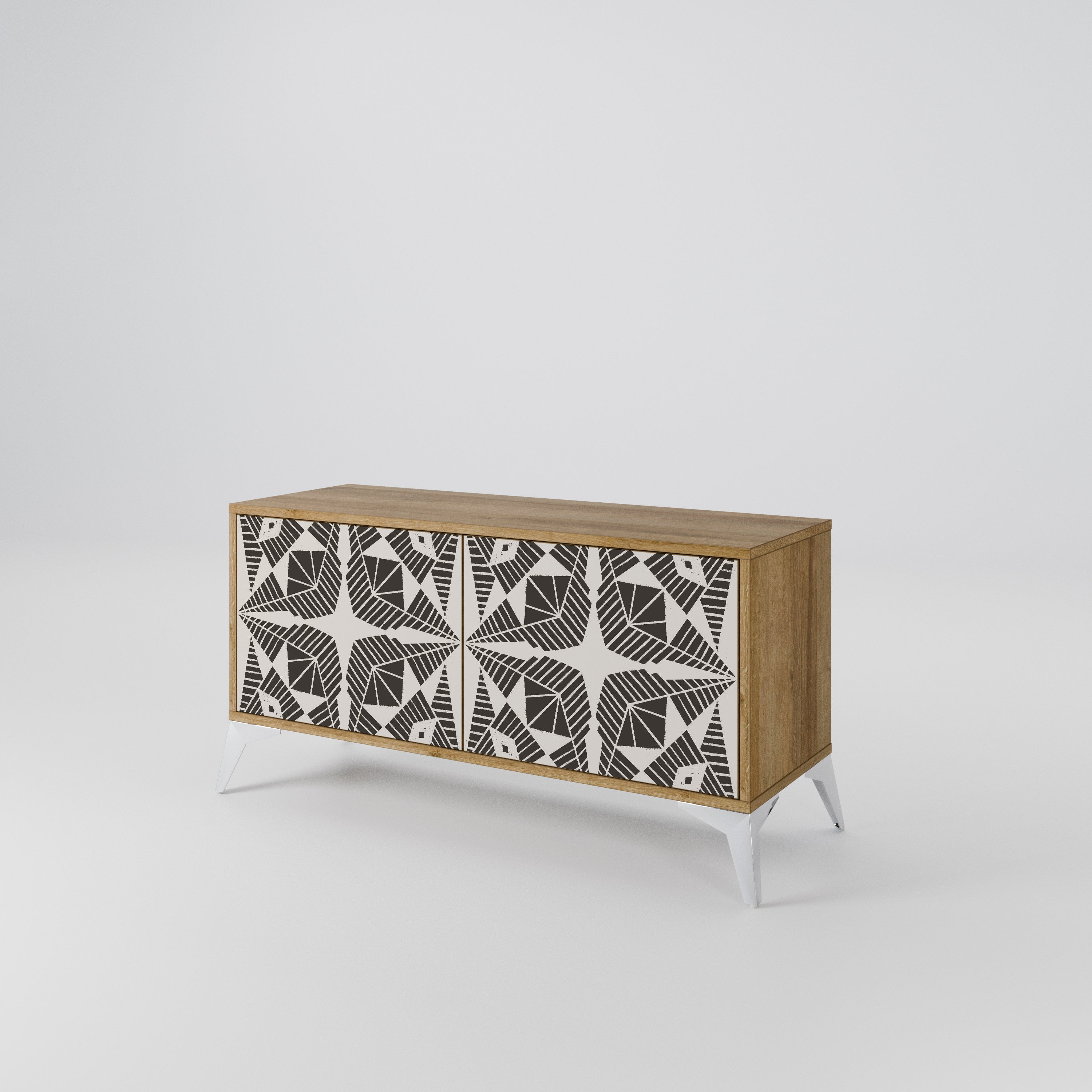 MONOCHROME NEXUS Mueble de TV Compacto de 2 puertas