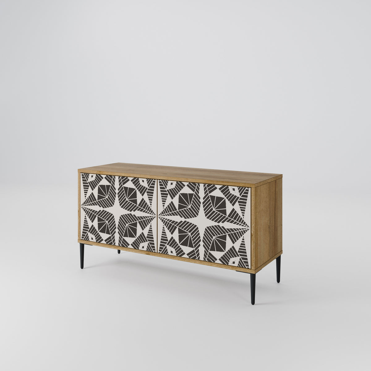 MONOCHROME NEXUS Mueble de TV Compacto de 2 puertas