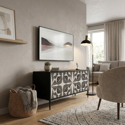 MONOCHROME NEXUS Mueble de TV Compacto de 2 puertas