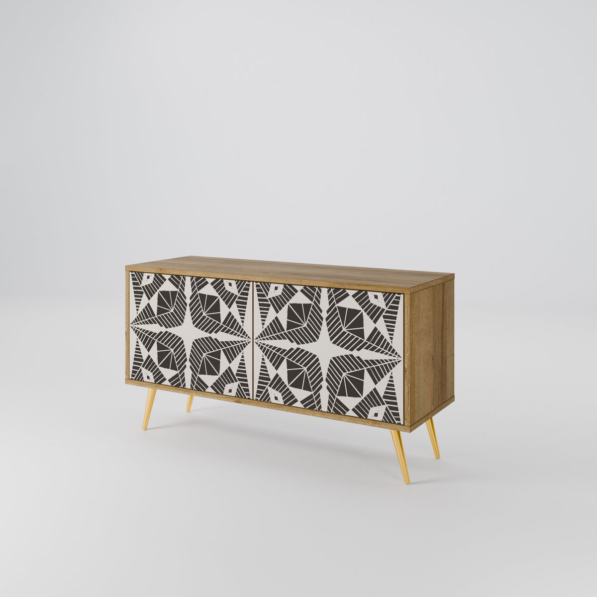 MONOCHROME NEXUS Mueble de TV Compacto de 2 puertas