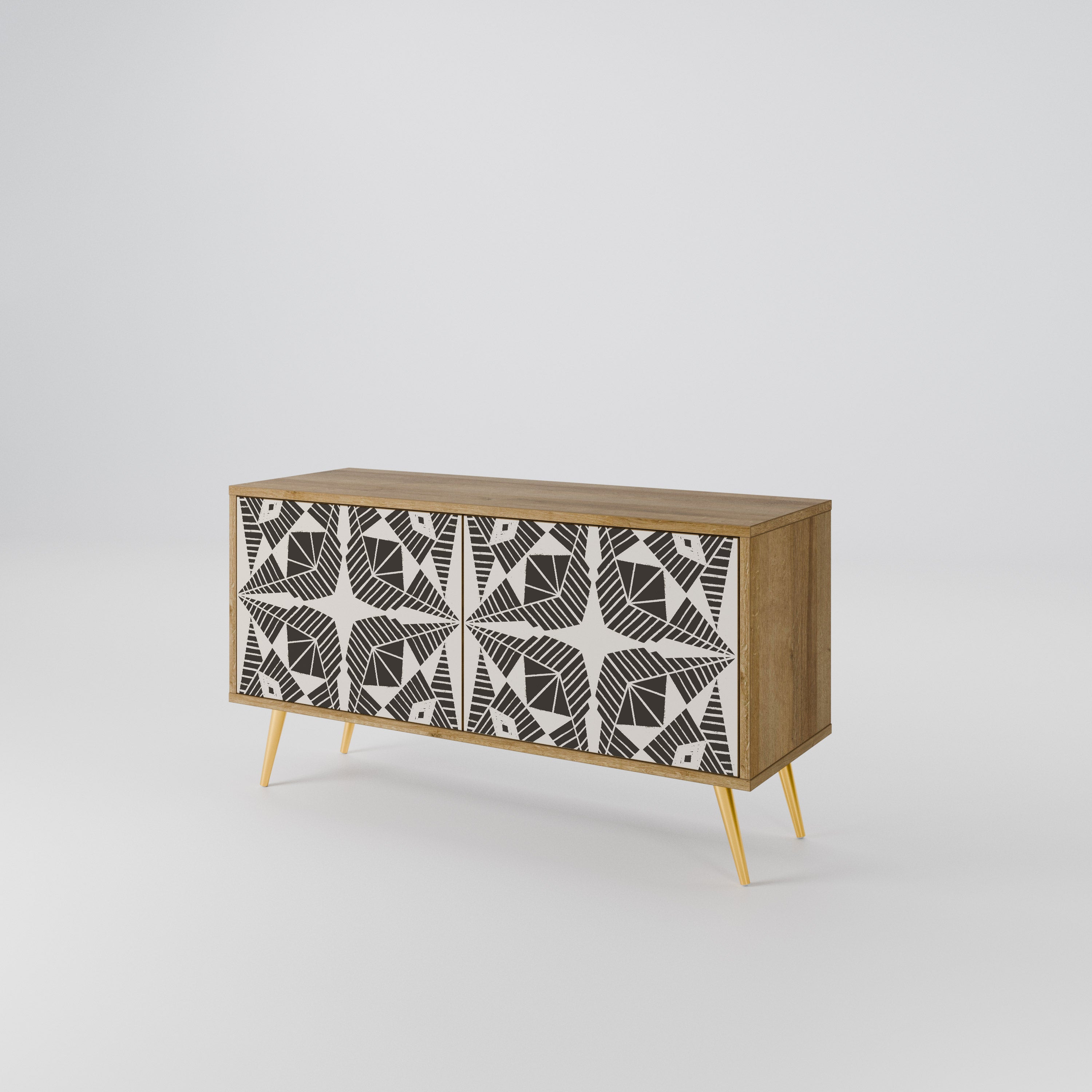 MONOCHROME NEXUS Mueble de TV Compacto de 2 puertas