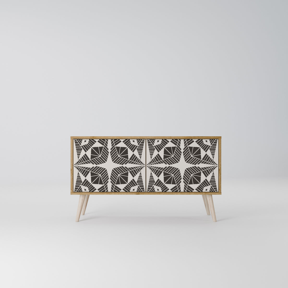 MONOCHROME NEXUS Mueble de TV Compacto de 2 puertas