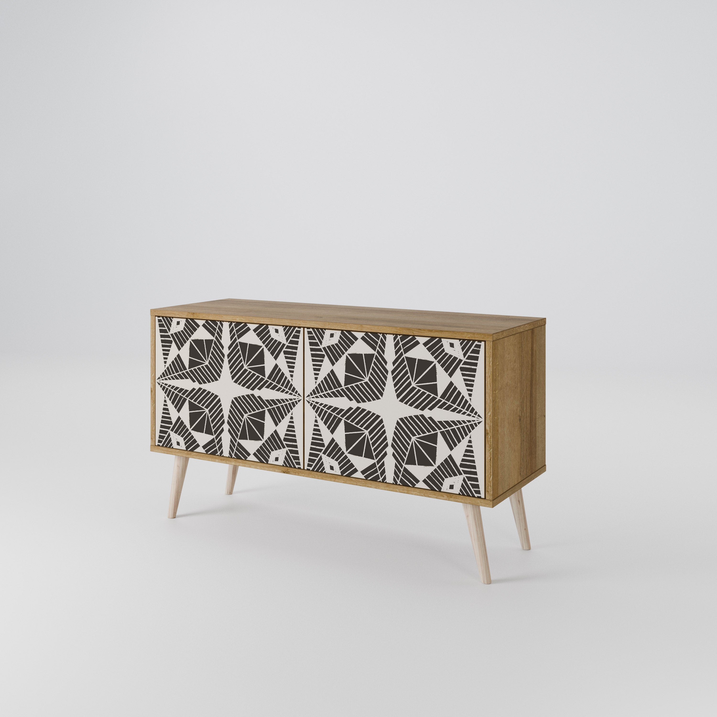 MONOCHROME NEXUS Mueble de TV Compacto de 2 puertas