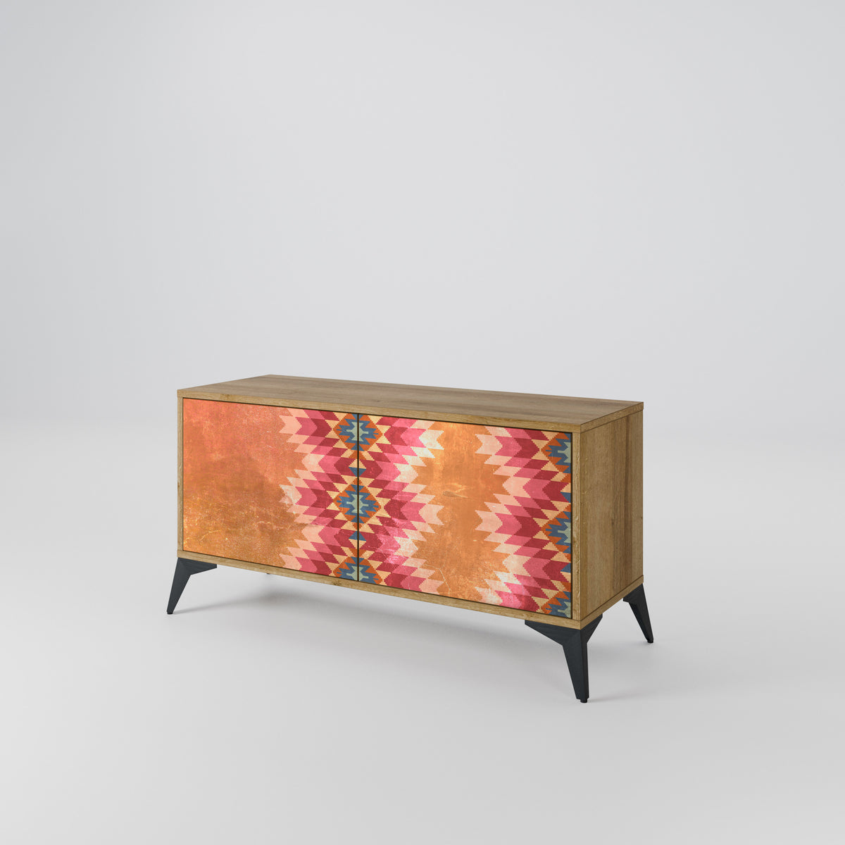 INDIAN FOLK Mueble de TV Compacto de 2 puertas
