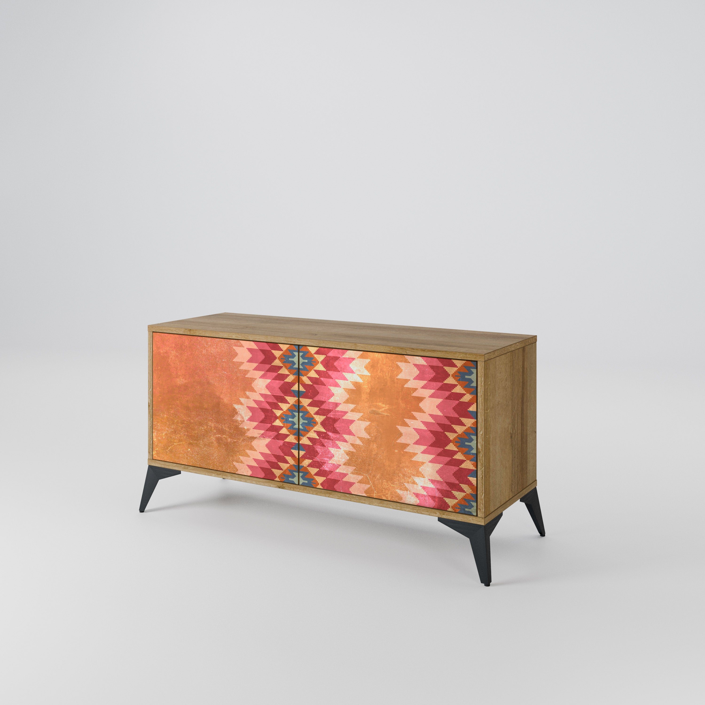 INDIAN FOLK Mueble de TV Compacto de 2 puertas