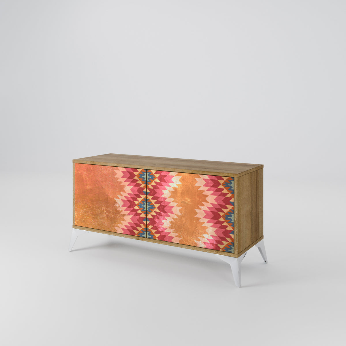 INDIAN FOLK Mueble de TV Compacto de 2 puertas
