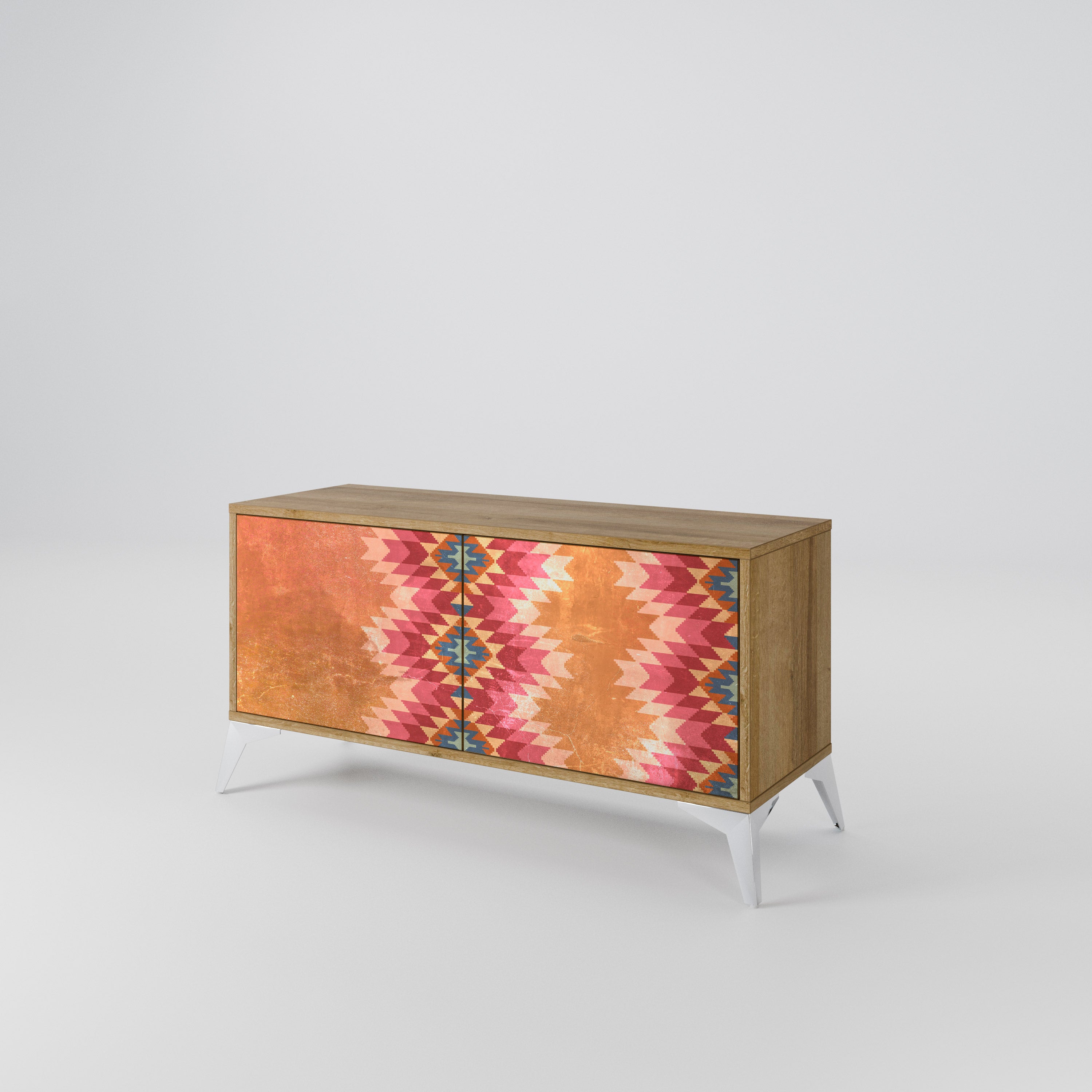 INDIAN FOLK Mueble de TV Compacto de 2 puertas