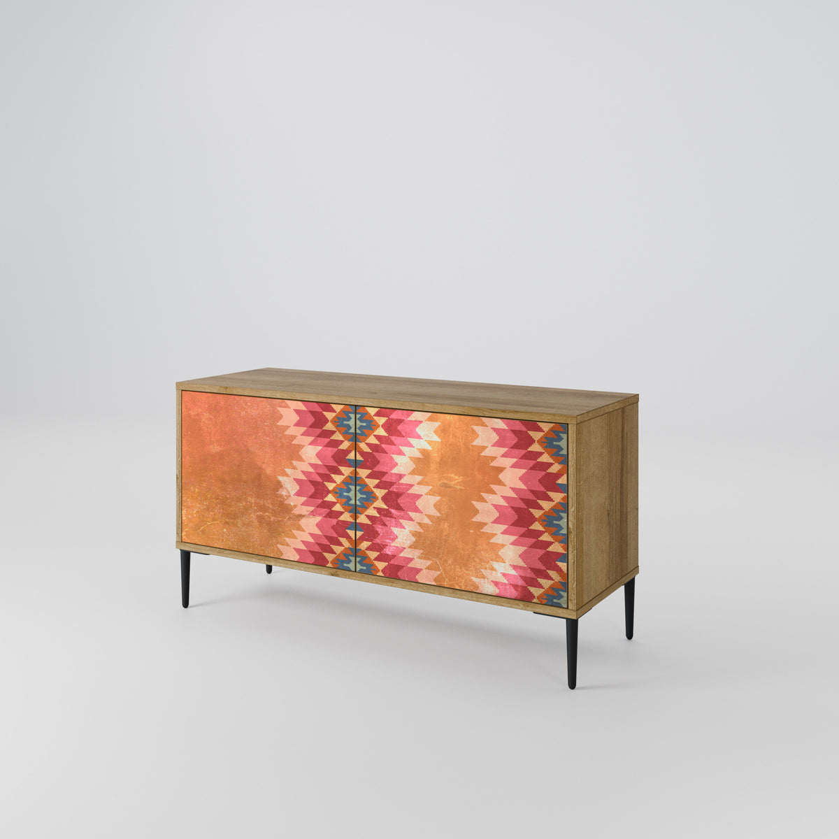 INDIAN FOLK Mueble de TV Compacto de 2 puertas