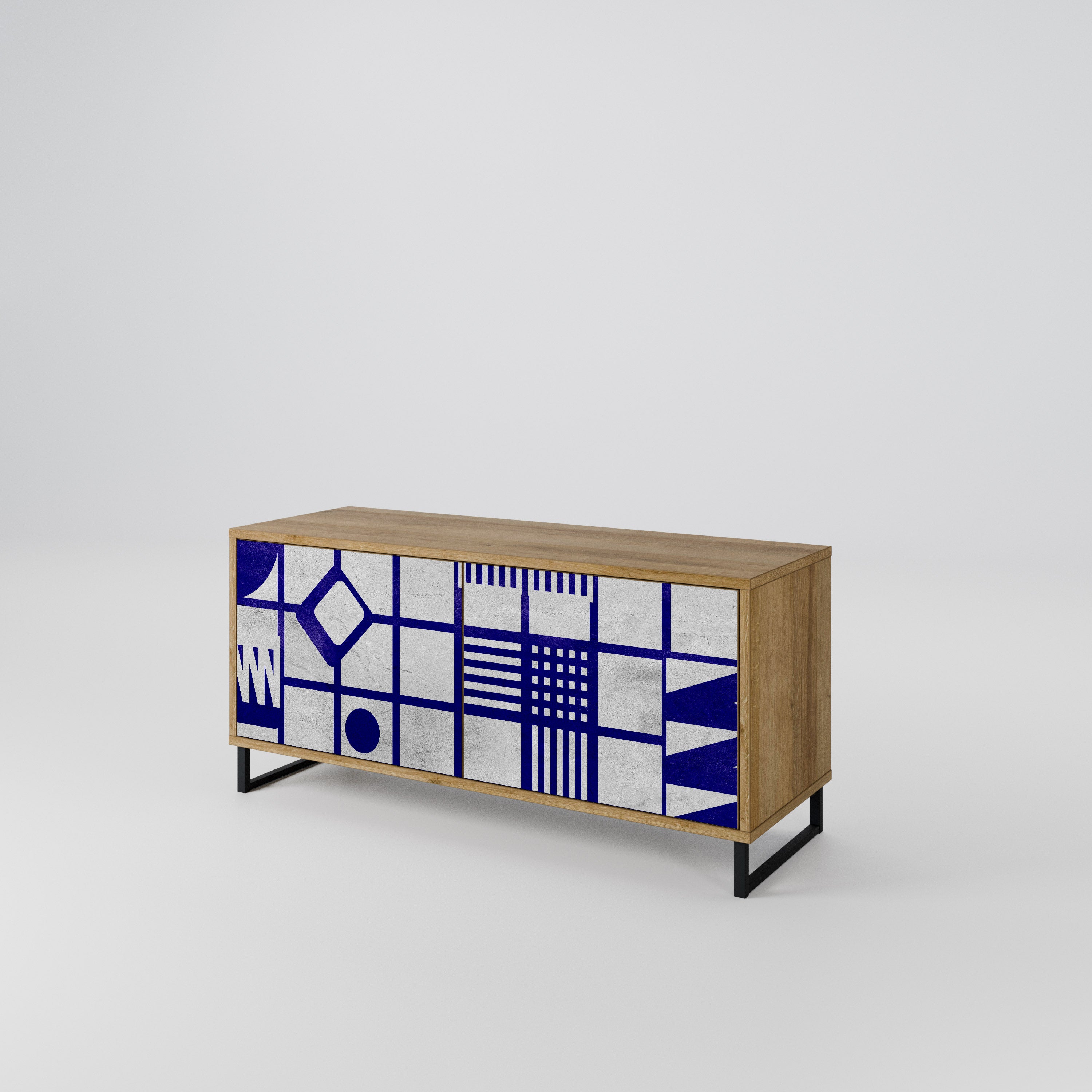 THE RIGHT PLACES Mueble de TV Compacto de 2 puertas