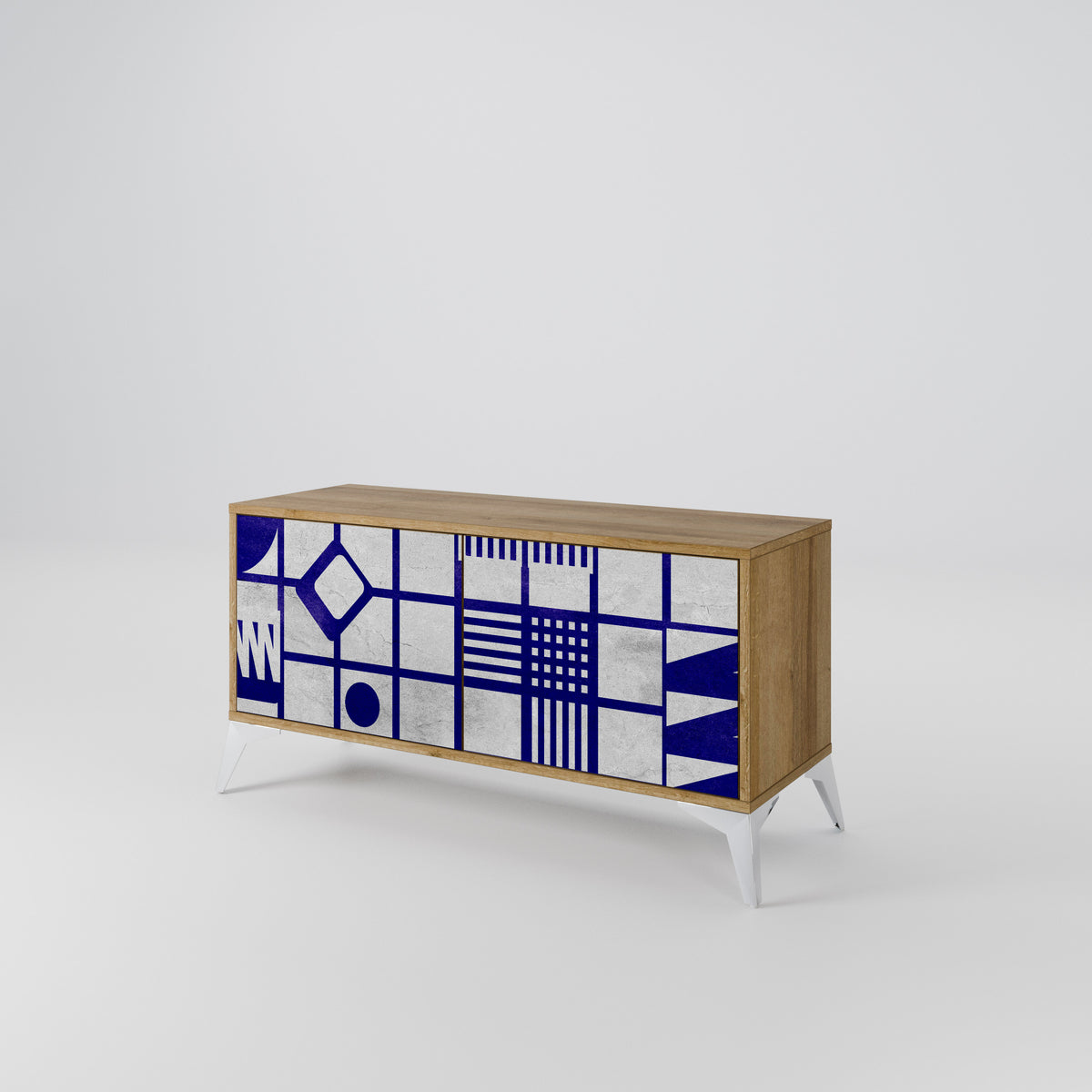 THE RIGHT PLACES Mueble de TV Compacto de 2 puertas