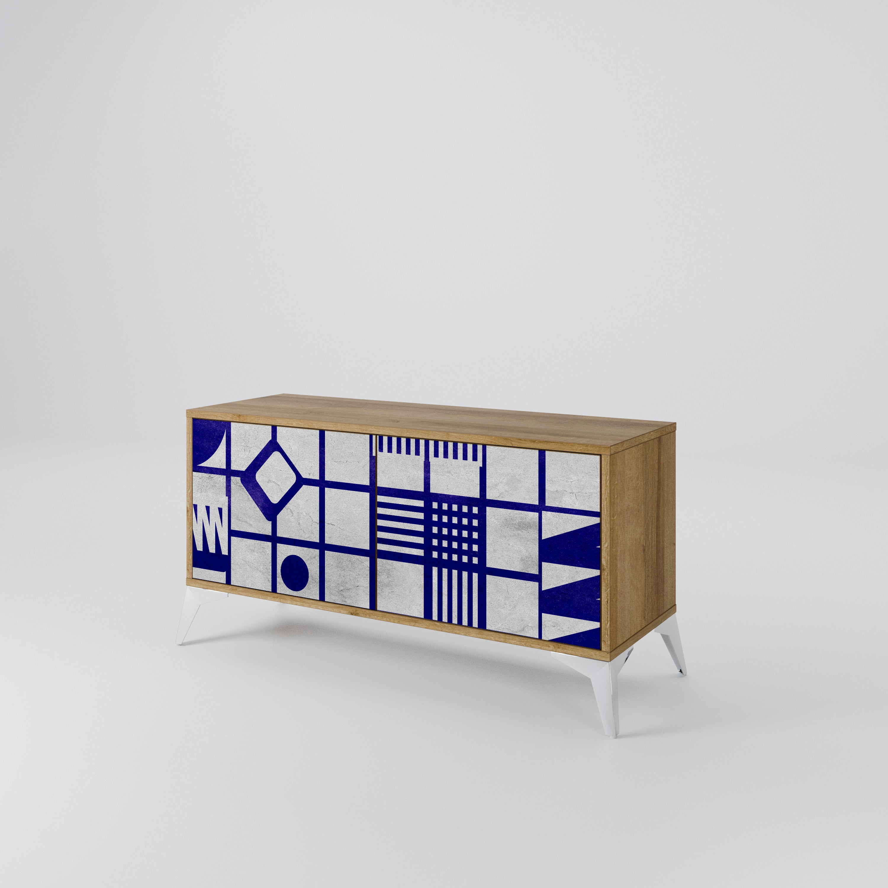 THE RIGHT PLACES Mueble de TV Compacto de 2 puertas