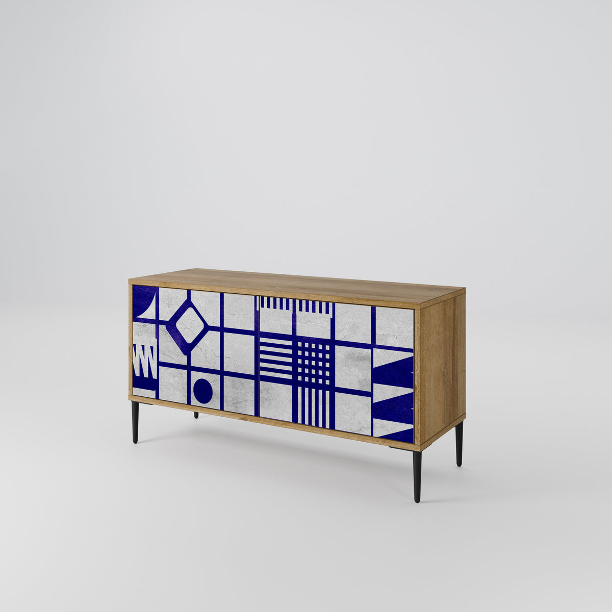 THE RIGHT PLACES Mueble de TV Compacto de 2 puertas