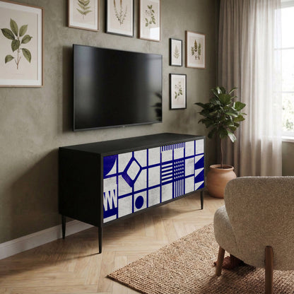 THE RIGHT PLACES Mueble de TV Compacto de 2 puertas