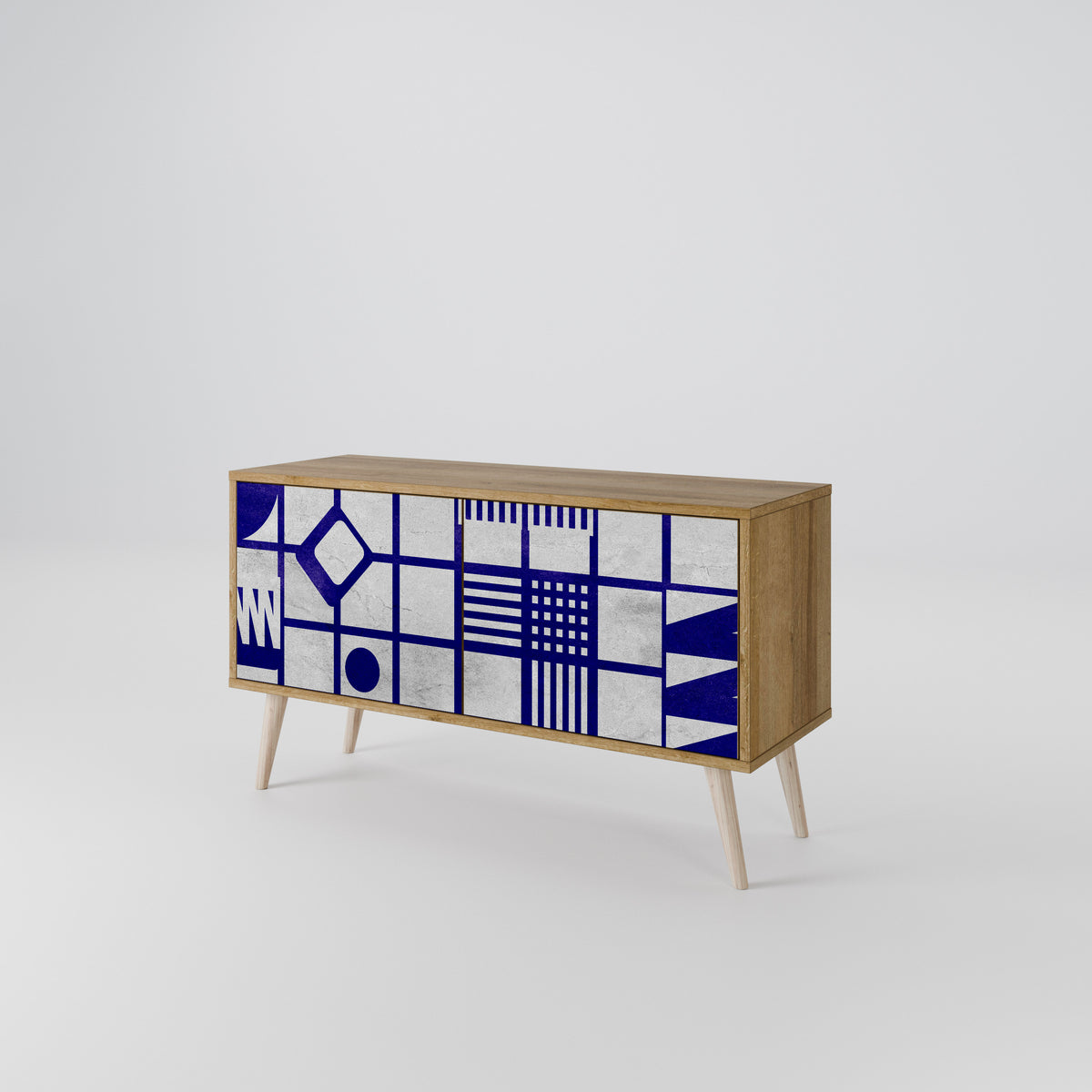 THE RIGHT PLACES Mueble de TV Compacto de 2 puertas