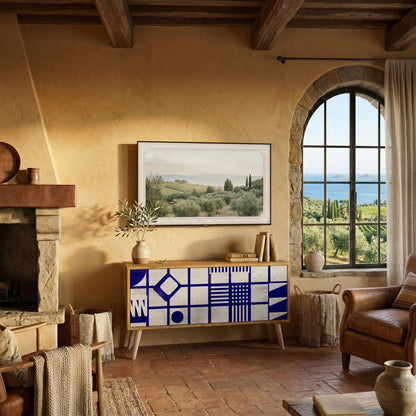 THE RIGHT PLACES Mueble de TV Compacto de 2 puertas
