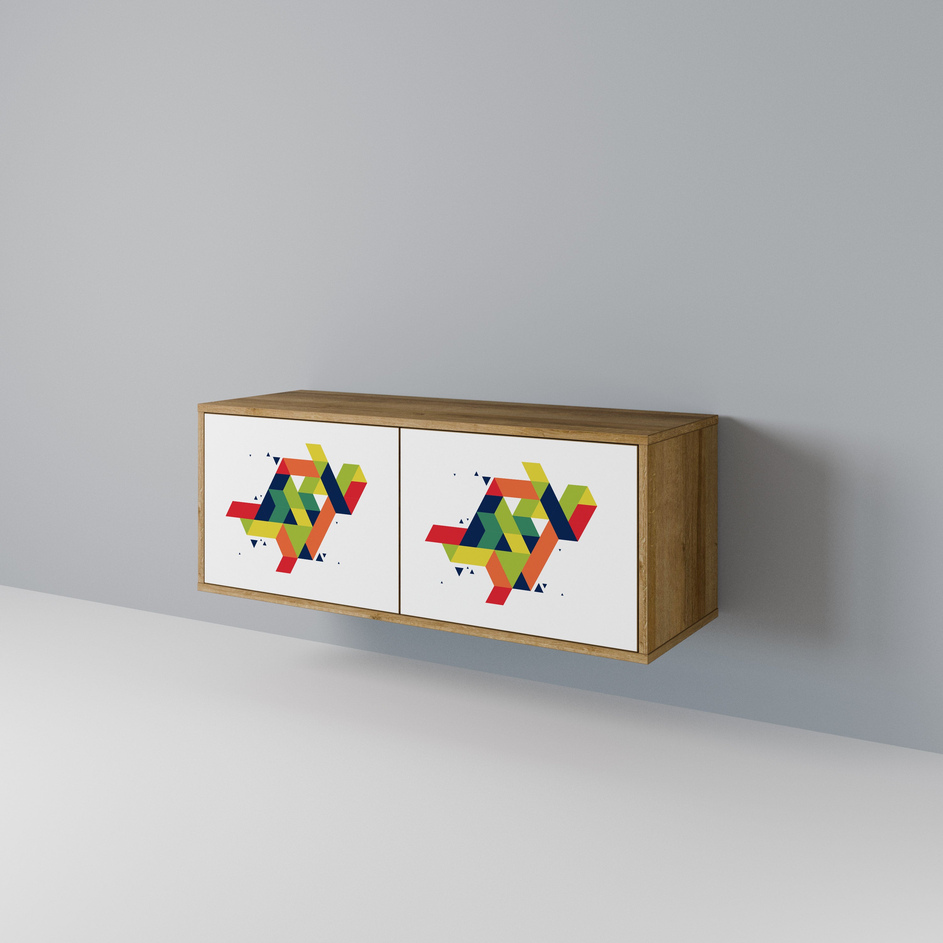 FUTURE SIGN Mueble de TV Compacto de 2 puertas