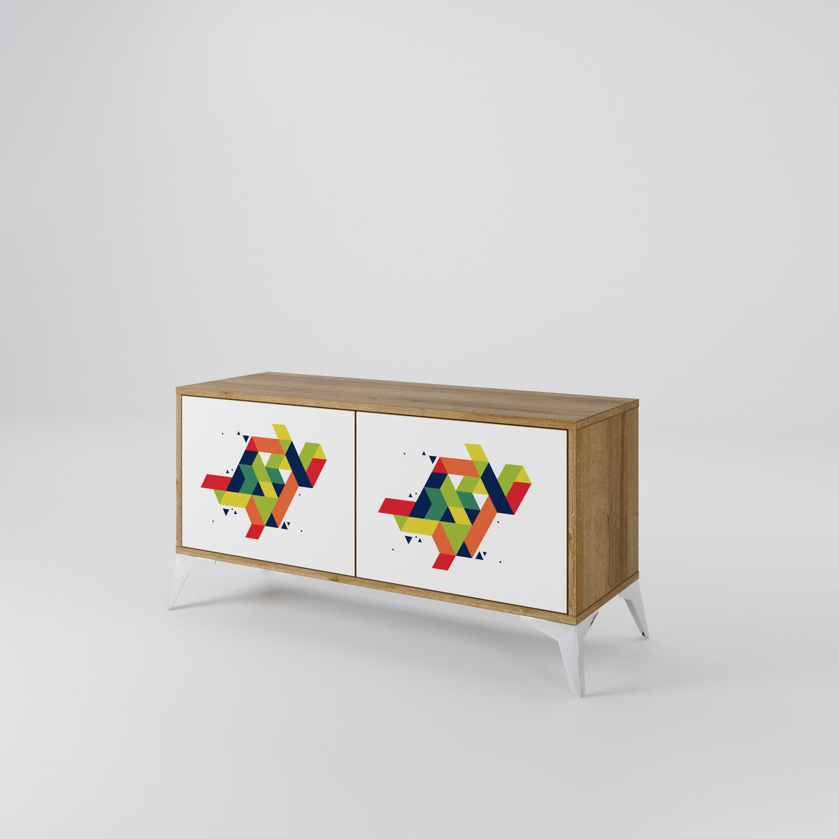 FUTURE SIGN Mueble de TV Compacto de 2 puertas
