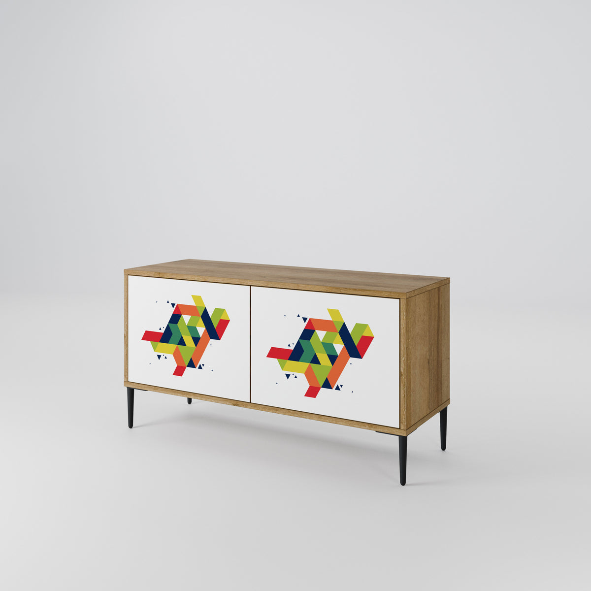 FUTURE SIGN Mueble de TV Compacto de 2 puertas