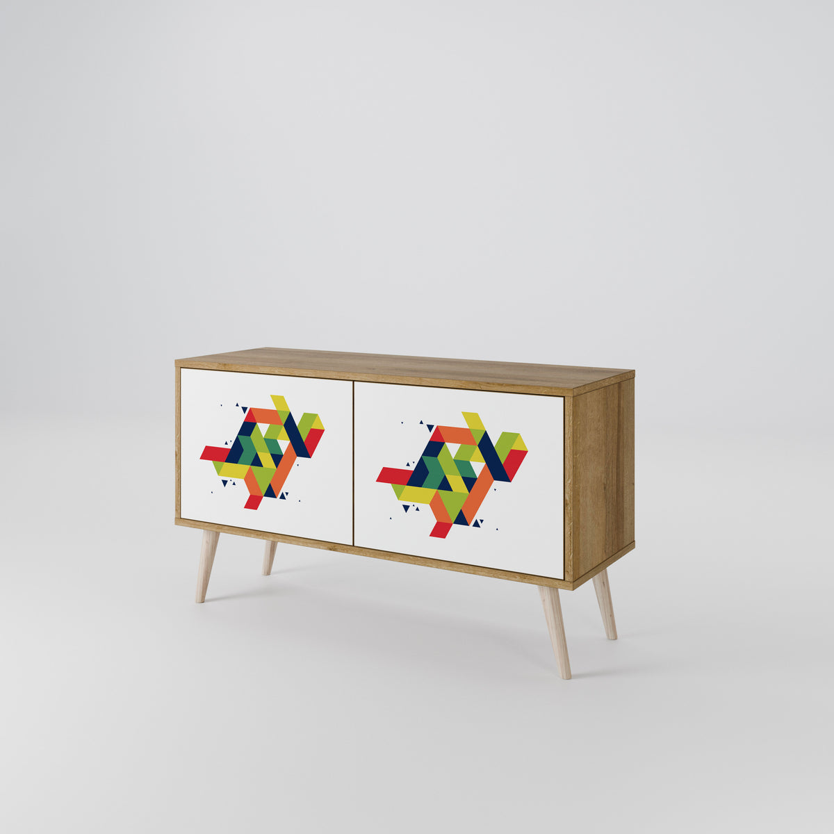 FUTURE SIGN Mueble de TV Compacto de 2 puertas