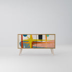 INTERSTELLAR VIBES Mueble de TV Compacto de 2 puertas