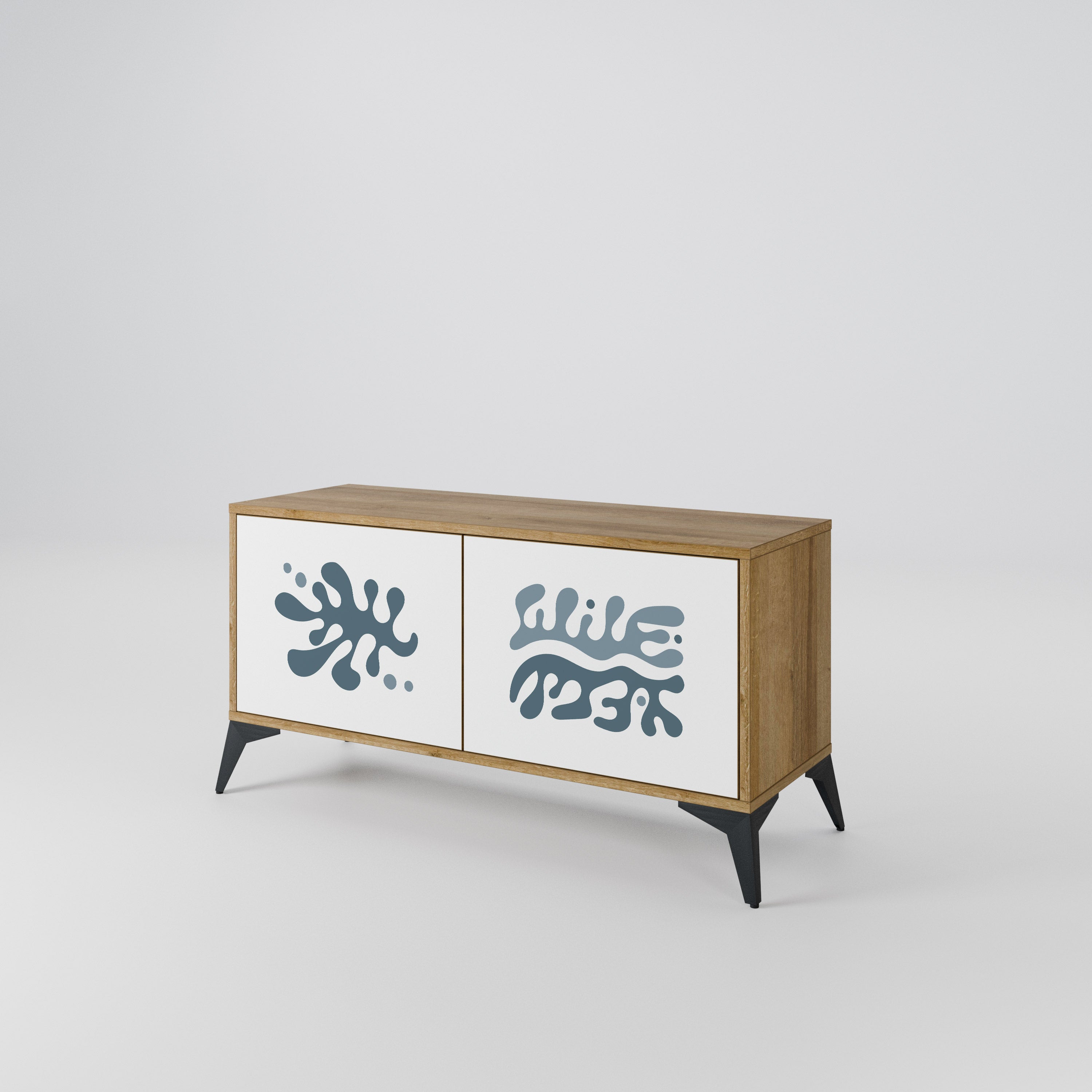 WONDERLAND VEGETATION Mueble de TV Compacto de 2 puertas