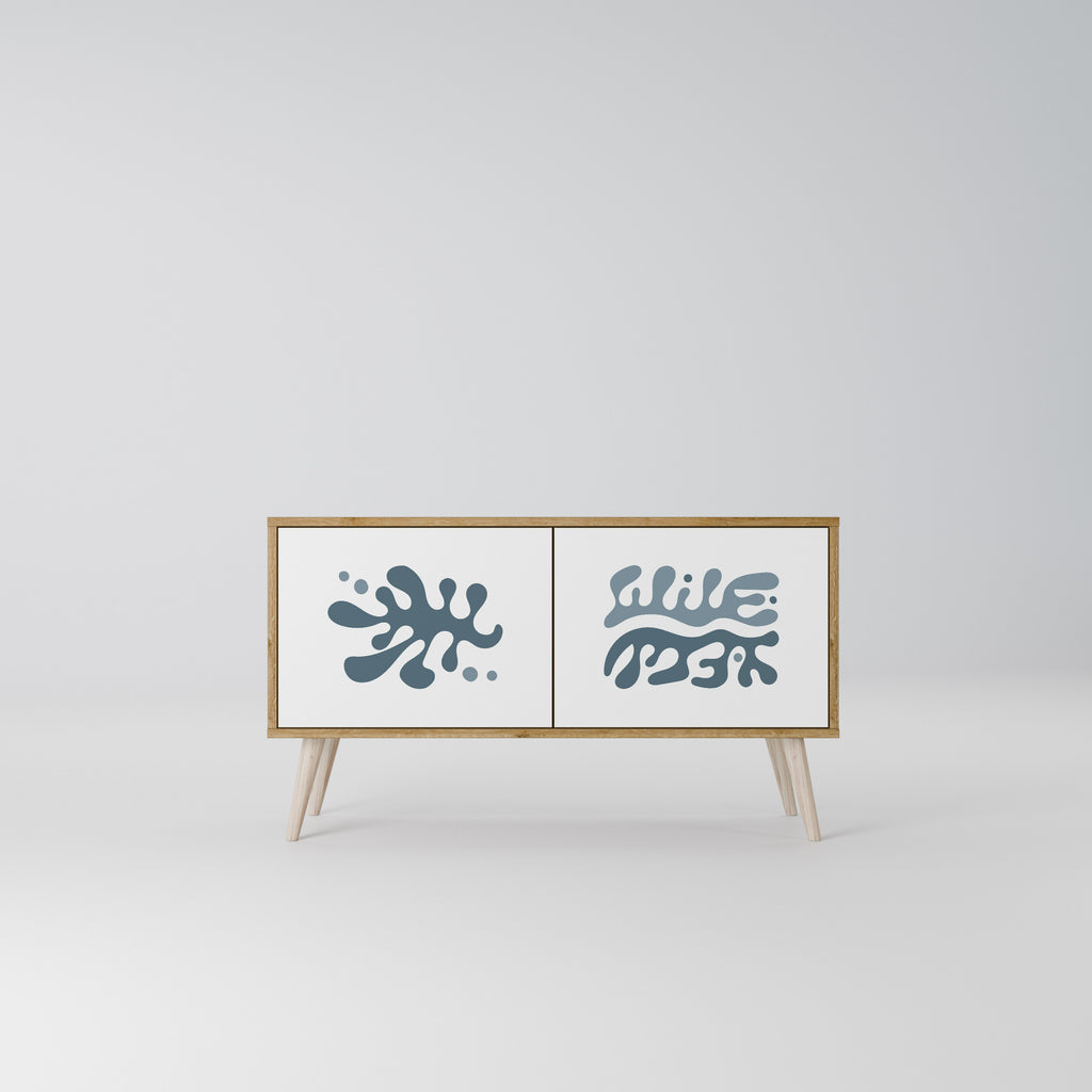 WONDERLAND VEGETATION Mueble de TV Compacto de 2 puertas