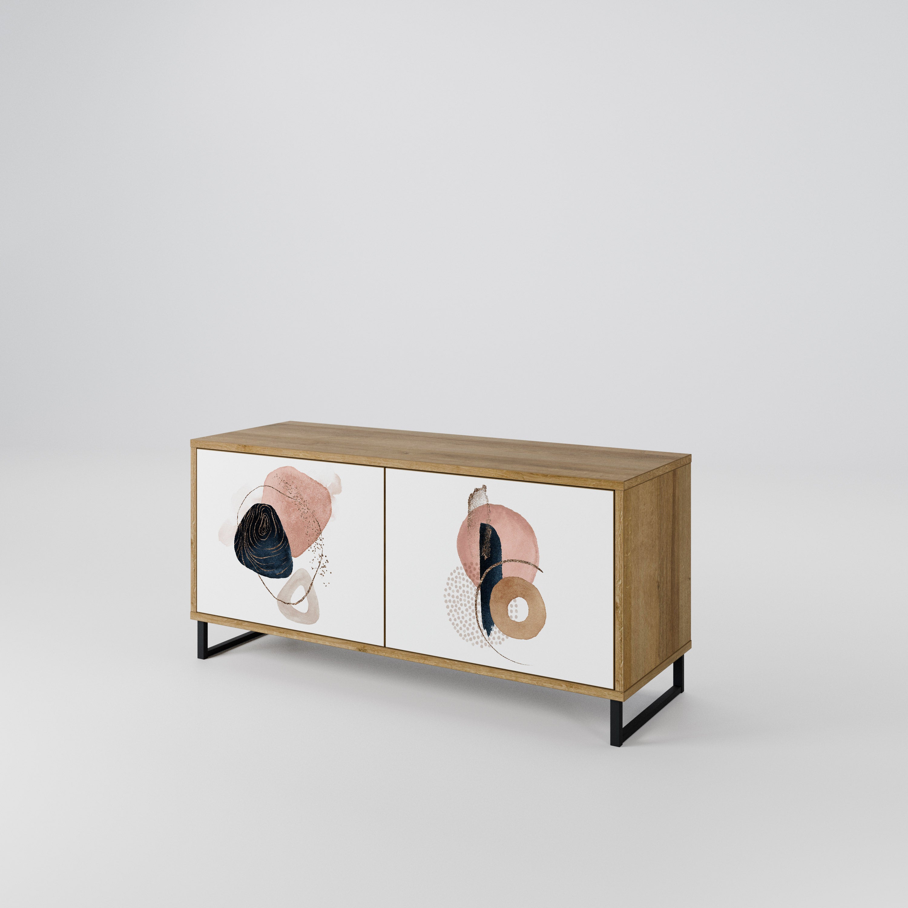 COLORFUL SHAPES Mueble de TV Compacto de 2 puertas