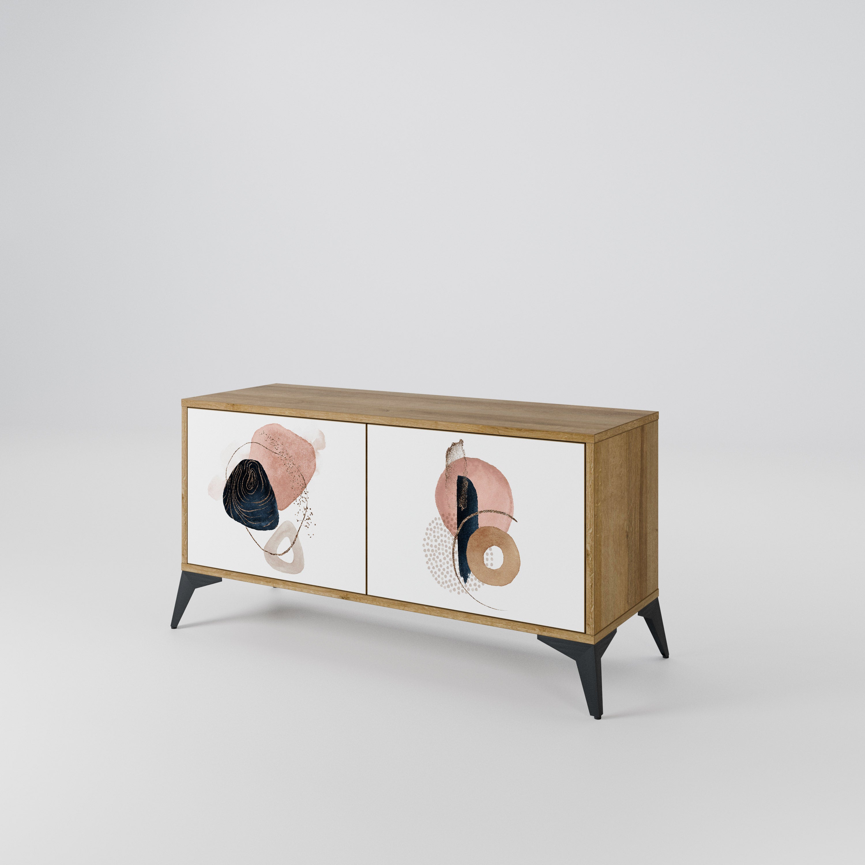 COLORFUL SHAPES Mueble de TV Compacto de 2 puertas