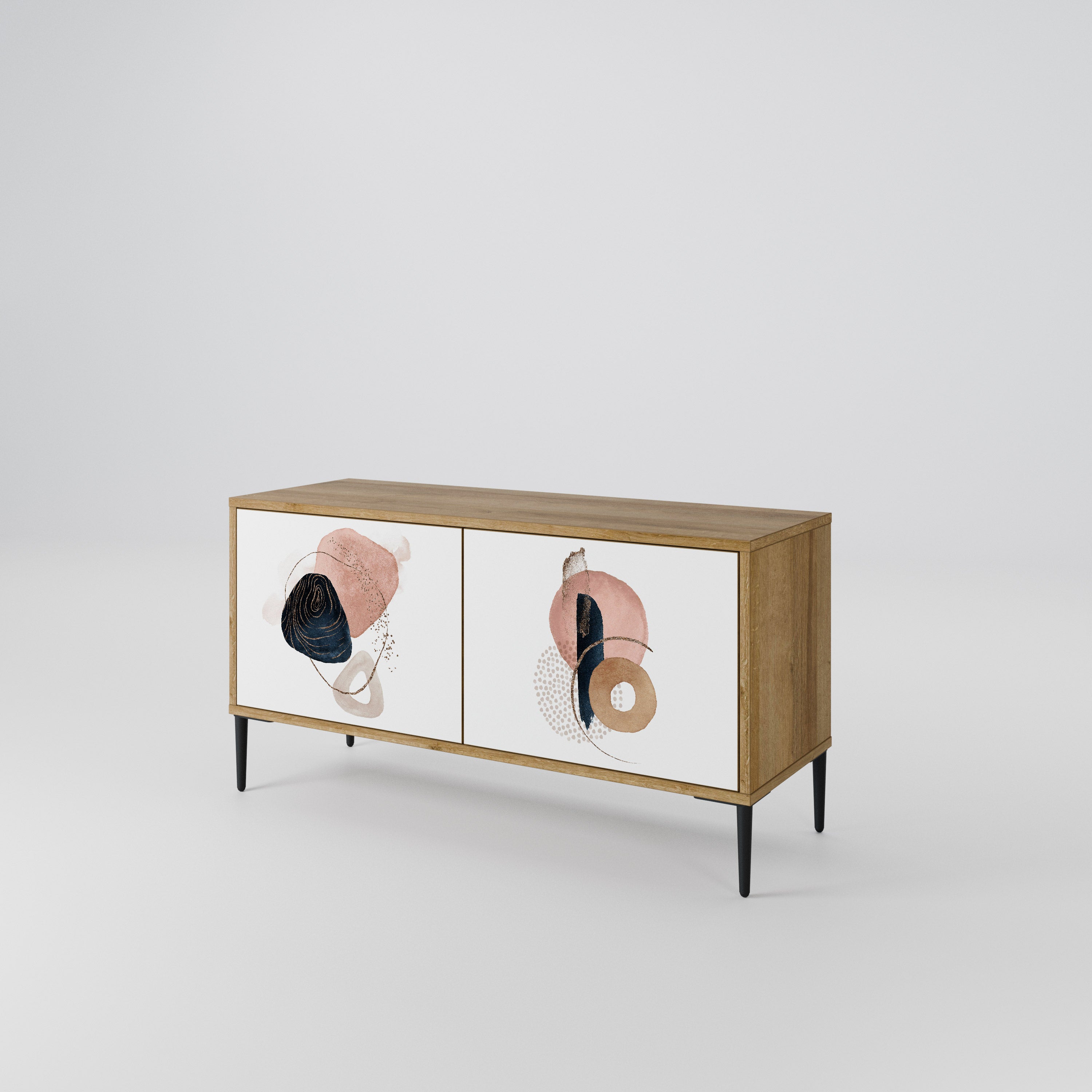 COLORFUL SHAPES Mueble de TV Compacto de 2 puertas