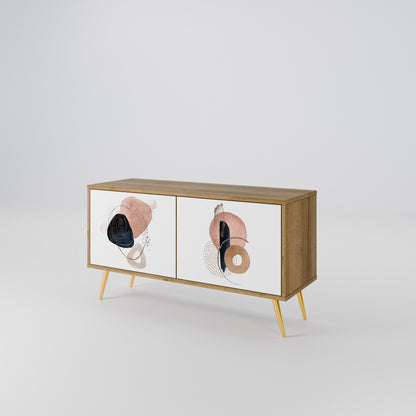 COLORFUL SHAPES Mueble de TV Compacto de 2 puertas