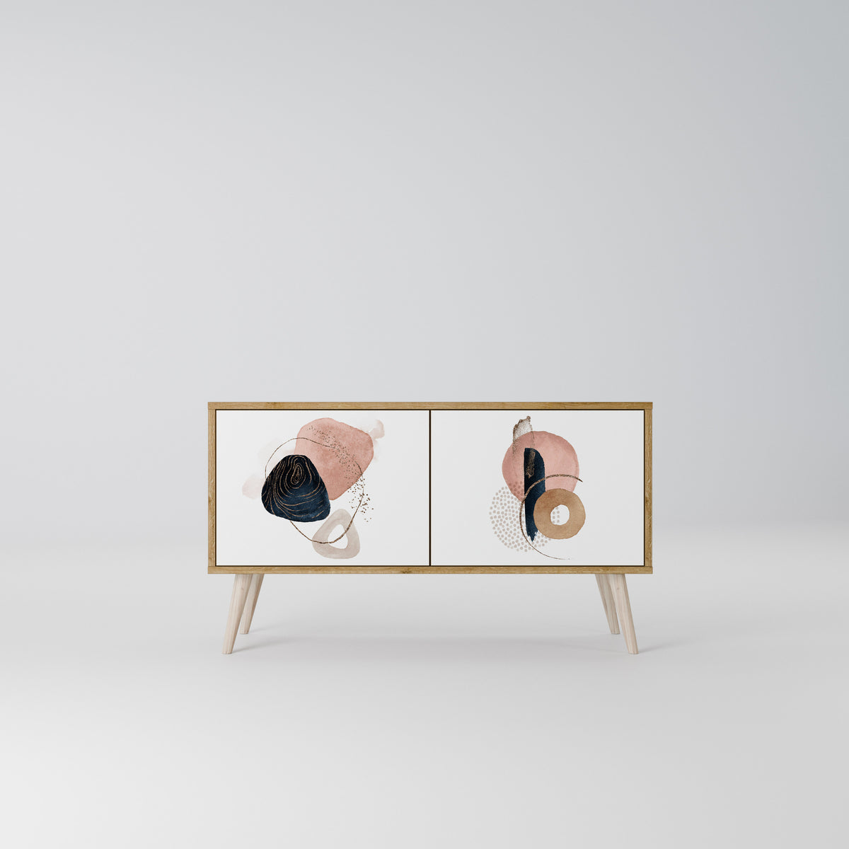 COLORFUL SHAPES Mueble de TV Compacto de 2 puertas