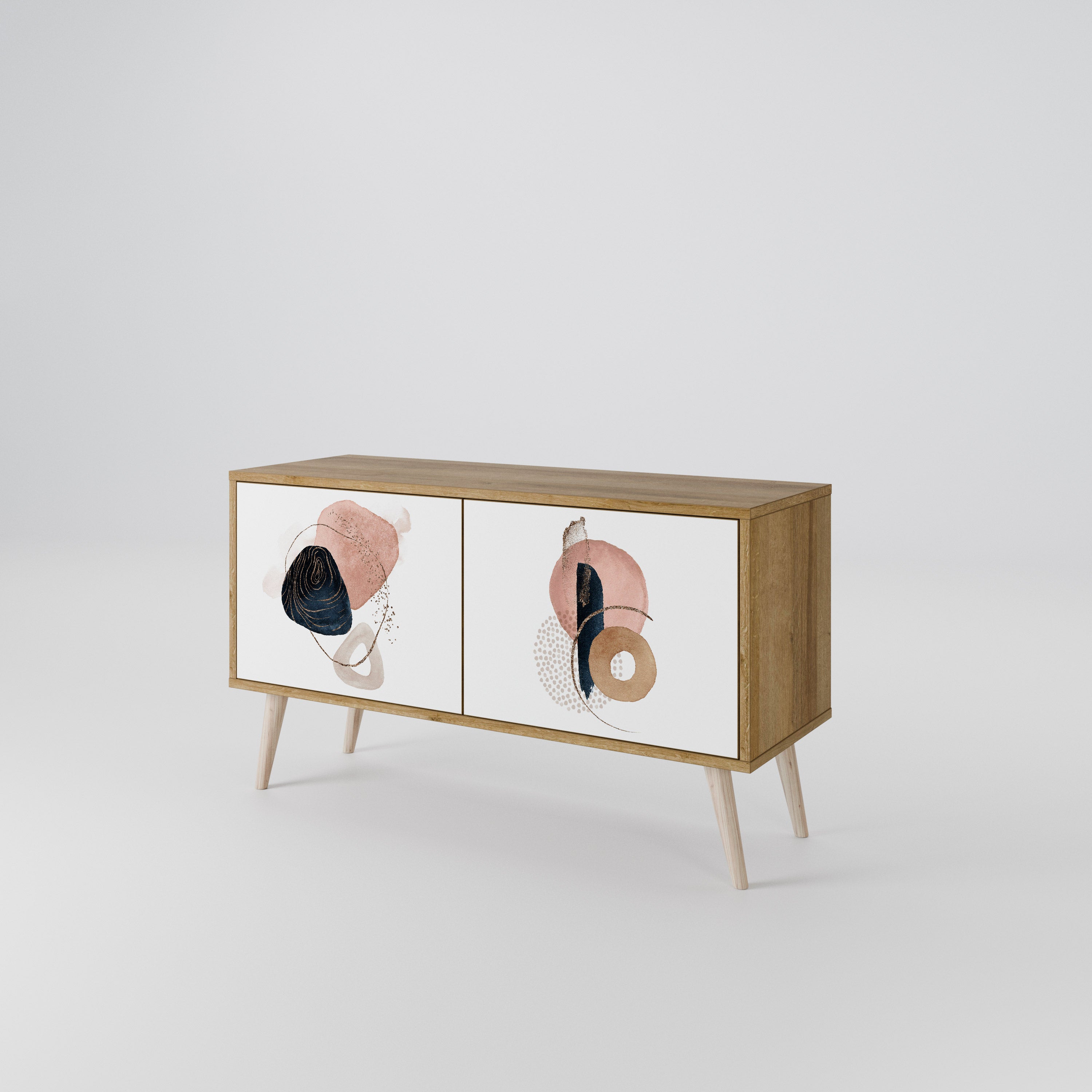 COLORFUL SHAPES Mueble de TV Compacto de 2 puertas