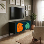 TOGETHER BUT SEPARATELY Mueble de TV Compacto de 2 puertas