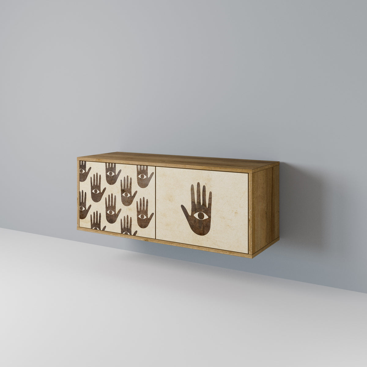 SEE MORE Mueble de TV Compacto de 2 puertas