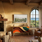 COLORFUL STRANDS Mueble de TV Compacto de 2 puertas