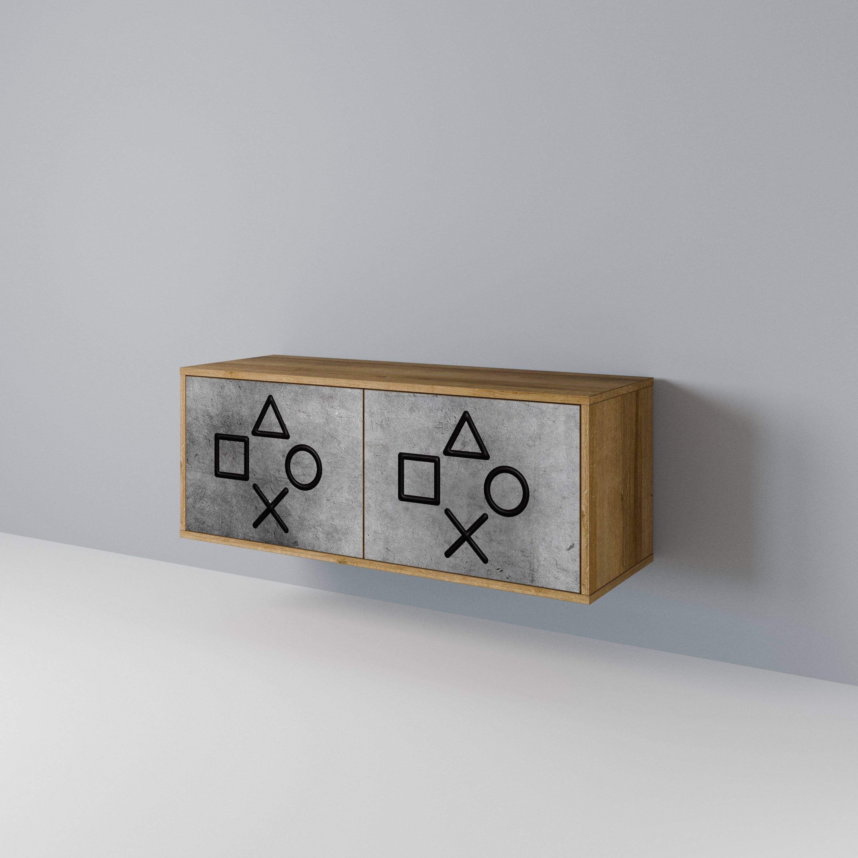 GAMER CHOICE Mueble de TV Compacto de 2 puertas