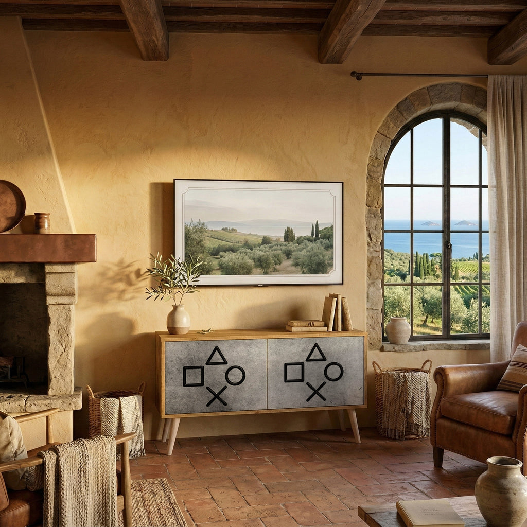 GAMER CHOICE Mueble de TV Compacto de 2 puertas