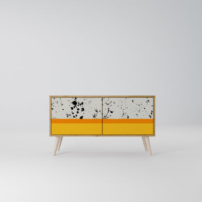 DYED BY ORANGE Mueble de TV Compacto de 2 puertas