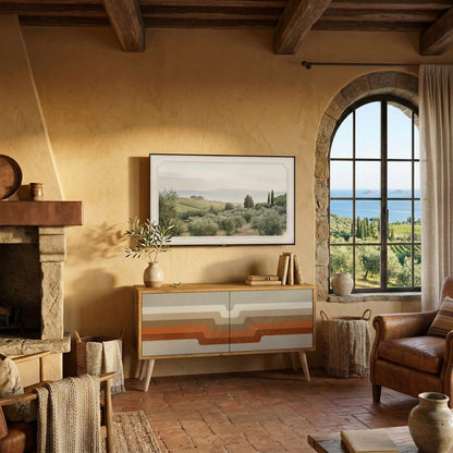 PECULIAR TRAIL Mueble de TV Compacto de 2 puertas