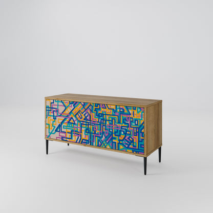 MEMORIES MAP Mueble de TV Compacto de 2 puertas