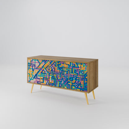 MEMORIES MAP Mueble de TV Compacto de 2 puertas