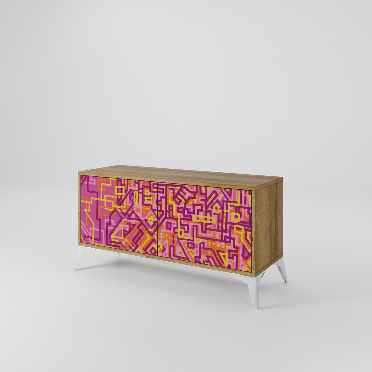 LOVELY MEMORIES Mueble de TV Compacto de 2 puertas