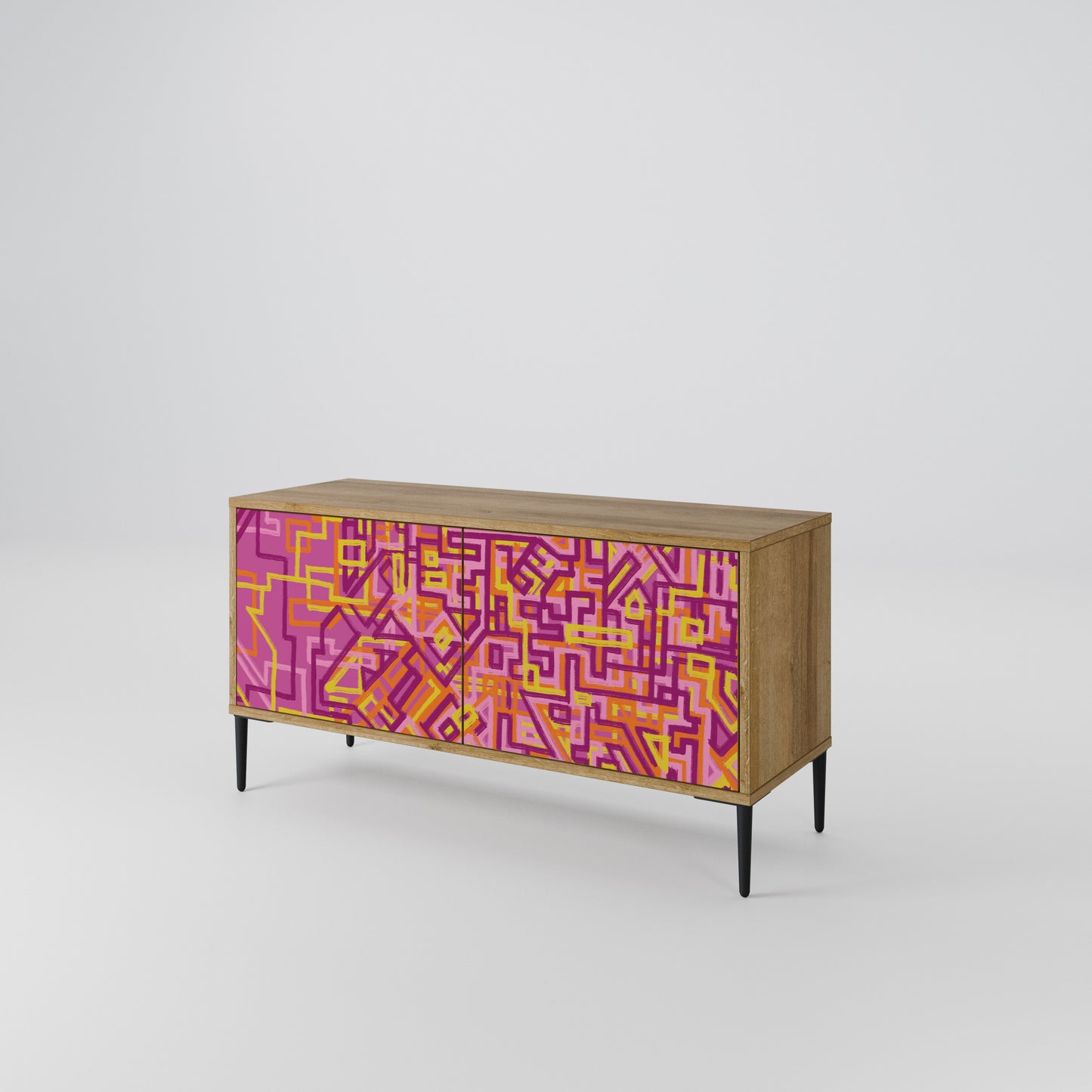 LOVELY MEMORIES Mueble de TV Compacto de 2 puertas