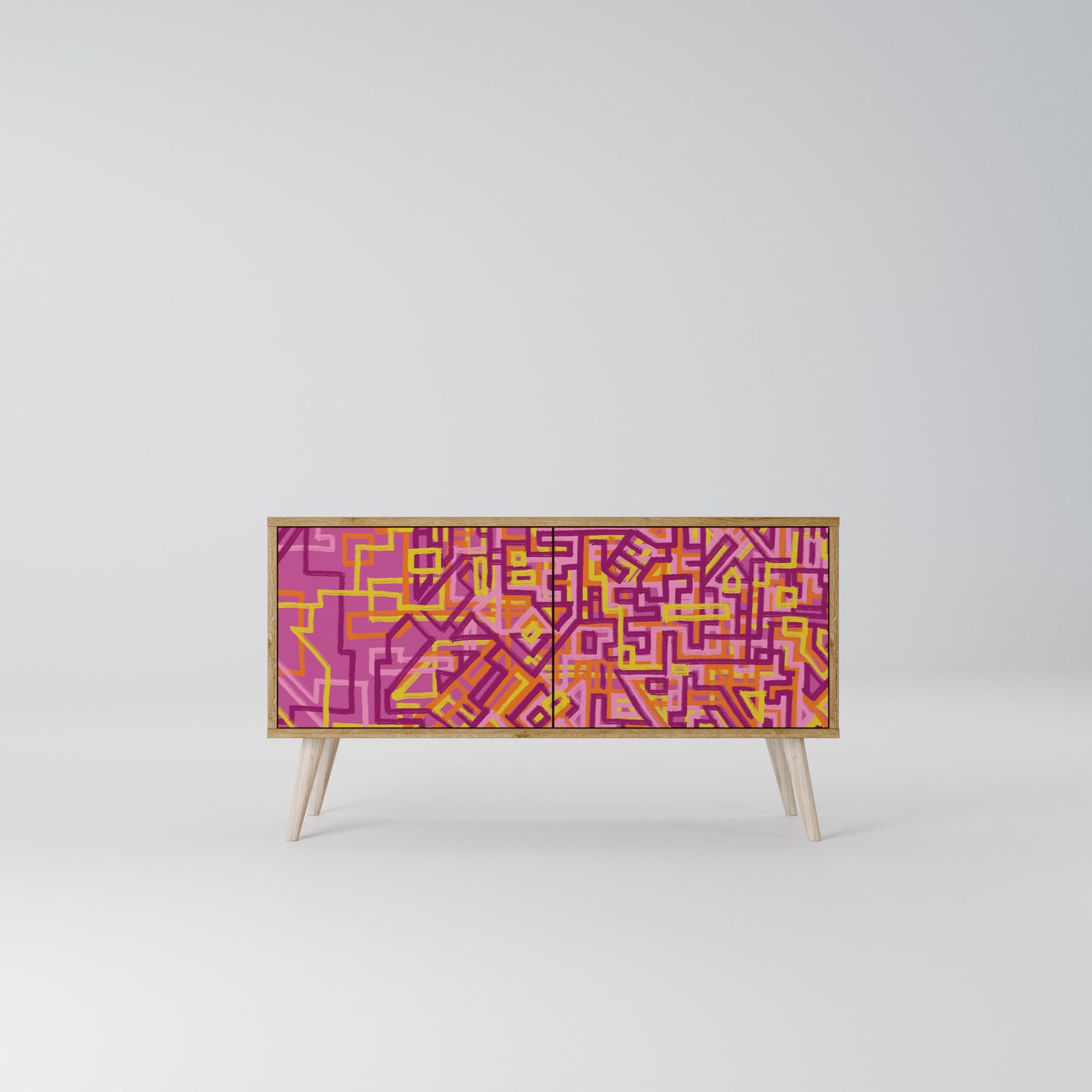 LOVELY MEMORIES Mueble de TV Compacto de 2 puertas