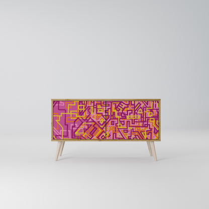 LOVELY MEMORIES Mueble de TV Compacto de 2 puertas