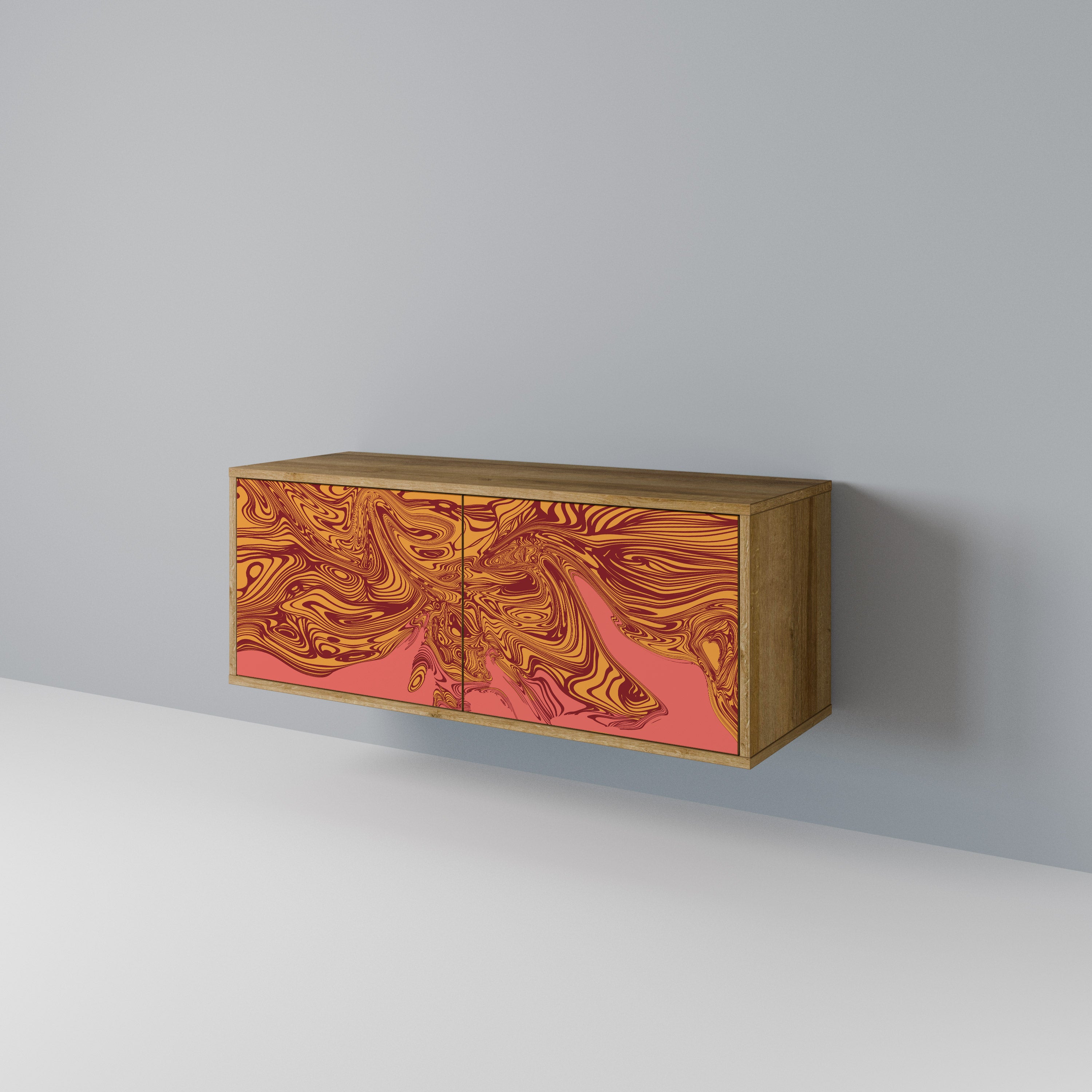 FLOATING THOUGHTS Mueble de TV Compacto de 2 puertas