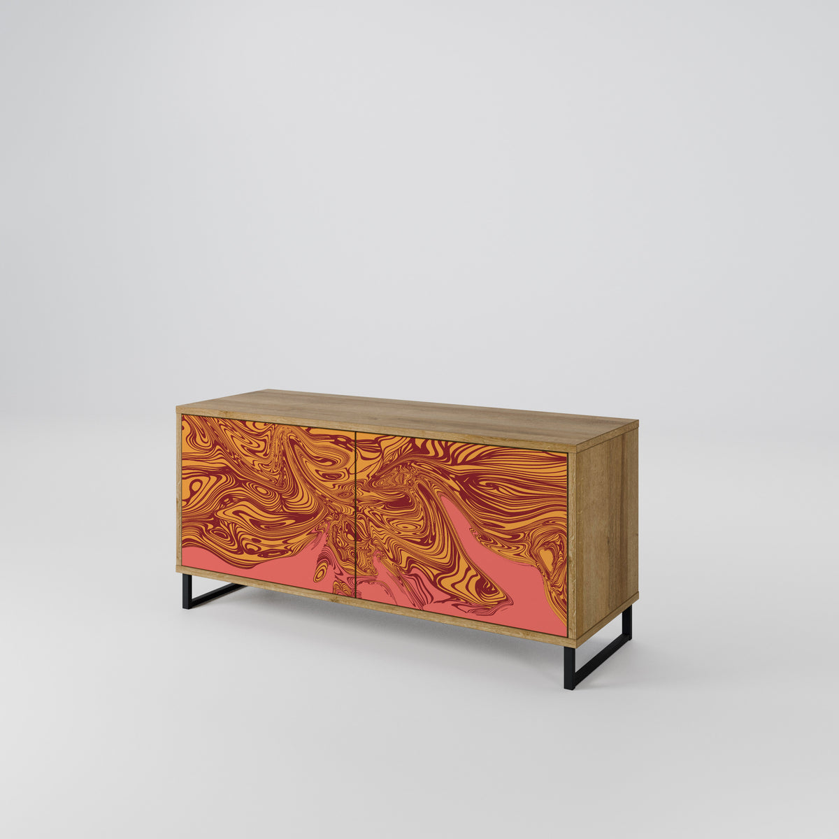 FLOATING THOUGHTS Mueble de TV Compacto de 2 puertas
