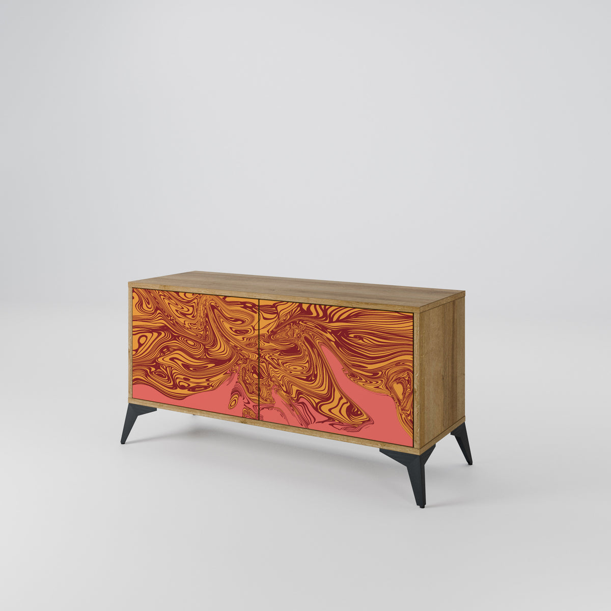 FLOATING THOUGHTS Mueble de TV Compacto de 2 puertas